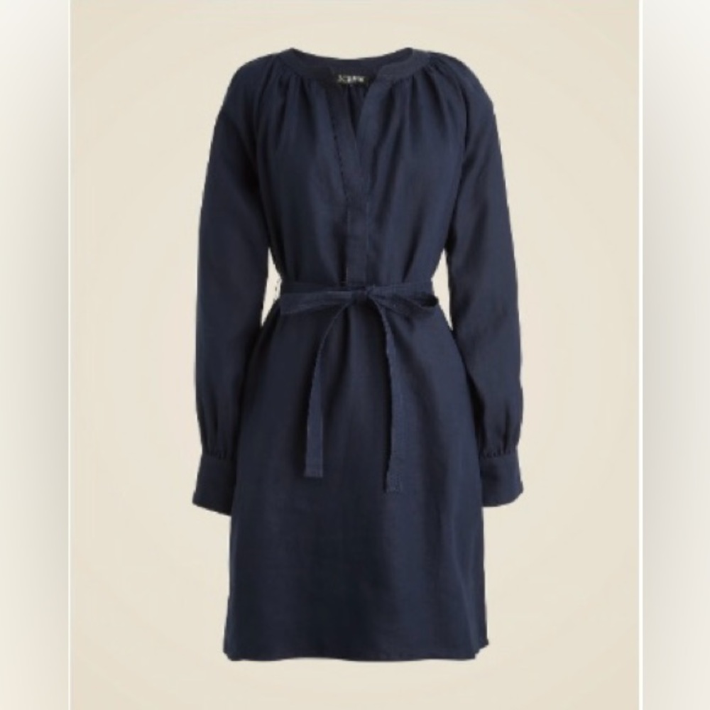 J Crew NWT Elegant Navy Blue Cabana Mini Dress